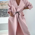 A line παλτό σε ροζ