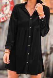 velvet-long-sleeve-button-down-dress-black-200116262-2-kookoo-1