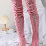 Hollow out ψηλές πλεκτές κάλτσες