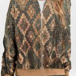 Bomber εμπριμέ με παγιέτες