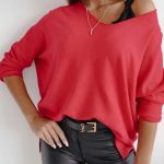 Loose casual αέρινο τοπάκι κοραλί