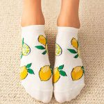 Χαμηλές κάλτσες με print φρούτα 🍋