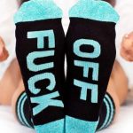 Κάλτσες Fuck off μπλε