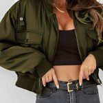 Bomber αθλητικό jacket χακί