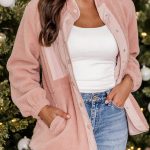 Teddy μπουφανάκι φλις σε κοραλί