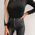 Κορμάκι ζιβάγκο με σούρες μαύρο