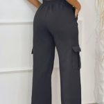 Cargo φόρμα με τσέπες μαύρο