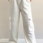 Cargo φόρμα με τσέπες λευκό