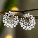 Σκουλαρίκια με πέρλες και strass