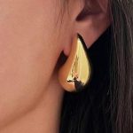 Σκουλαρίκια σταγόνες χρυσά