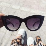 Cat eye μεγάλα μάυρα γυαλιά