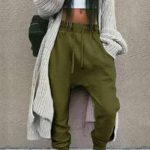 Jogger παντελόνι φόρμας χακί