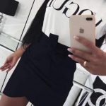 Suede φούστα χιαστί