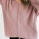 Μπλούζα σάπιο μήλο με πλέξη