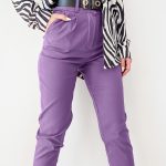 Ψηλόμεσο παντελόνι λιλά