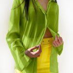 Ημιδιάφανο πουκάμισο πράσινο