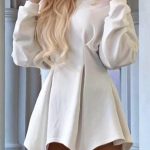 Matrix φούτερ με κουκούλα και κρικάκια λευκό