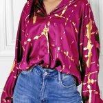 Marble πουκάμισο σε ματζέντα