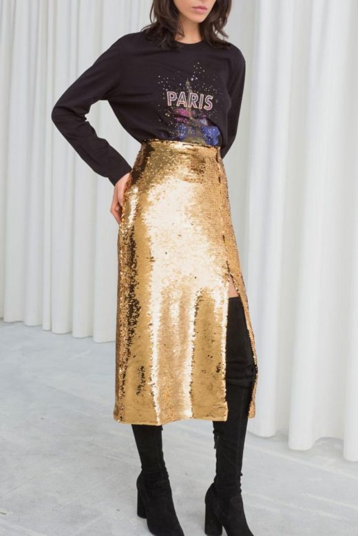 midi-skirt-with-slit-and-sequins-golden-200116444-3-kookoo-2