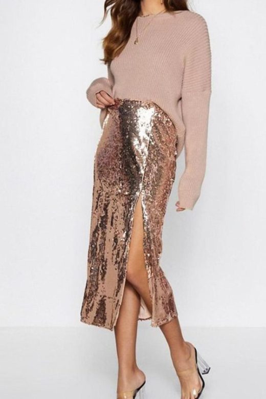 midi-skirt-with-slit-and-sequins-golden-pink-200116444-4-kookoo-2