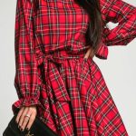 Καρό μίνι φόρεμα