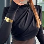 Crop top με λεπτομέρειες διαφάνειας