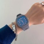 Γκρι casual τετράγωνο αναλογικό ρολόι χειρός