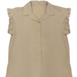 Μπεζ τοπ με φραμπαλά