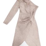 Lurex φόρεμα με ένα μανίκι