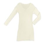 Πλεκτό μίνι φόρεμα με μικρό σκίσιμο