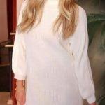 Λευκό πλεκτό με ζιβάγκο