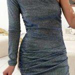 Lurex mini φόρεμα