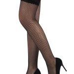 Fishnet κάλτσα ζαρτιέρας με δαντέλα σε μαύρο