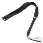 Μαύρο leather μαστίγιο