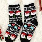 Χριστουγεννιάτικες χοντρές μαύρες κάλτσες