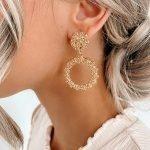 Χρυσά grande κρεμαστά σκουλαρίκια