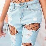 Fishnet καλσόν με μεγάλα ανοίγματα