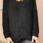 Μπουκλέ μπλούζα μαύρο