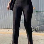 Παντελόνι με σκίσιμο και μικρή καμπάνα