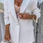 Σακάκι casual line λευκό