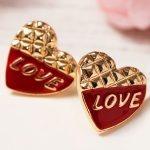 Love καρδιές σκουλαρίκια