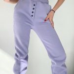 Παντελόνι σε μωβ χρώμα