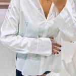 Πουκάμισο με strass λευκό