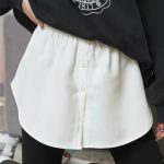 Illusion piece μακρύ πουκάμισο λευκό