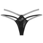 Glam δαντελωτό σλιπ με lurex straps