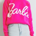 Barbie πλεκτό σε φούξια απόχρωση