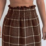 Multicolored tweed φούστα