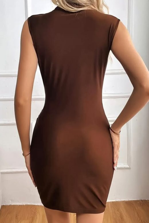 sleeveless-turtleneck-mini-bodycon-dress-brown-200116820-2-kookoo-3