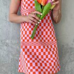 Vintage mini φόρεμα με φαρδιές ράντες