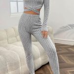 Γκρι casual and comfy σετ